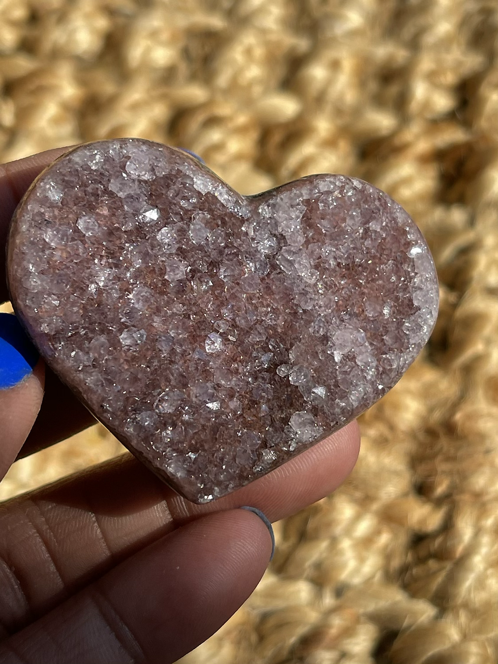 Thumbnail: Amethyst Cluster Heart from Uruguay