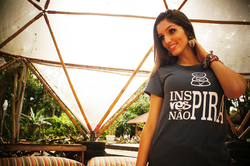 Camiseta Cinza Inspiração - Baby look