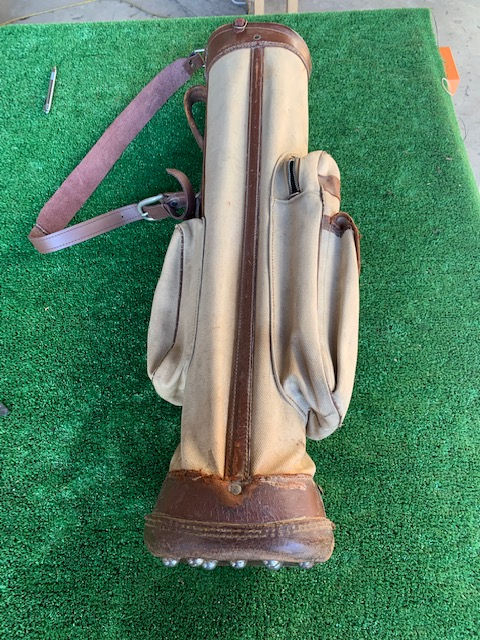 Thumbnail: Simpson canvas & leather 3 pocket 7" bag
