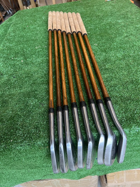 Thumbnail: Tom Stewart Dot Face irons with putter