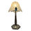 Thumbnail: 1930s Art Deco Table Lamp in nickel plated base & moulded glass by Degué