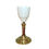 Thumbnail: Antique French solid Bronze & Opaline Glass Art Deco Torchiere Lamp. circa1920s