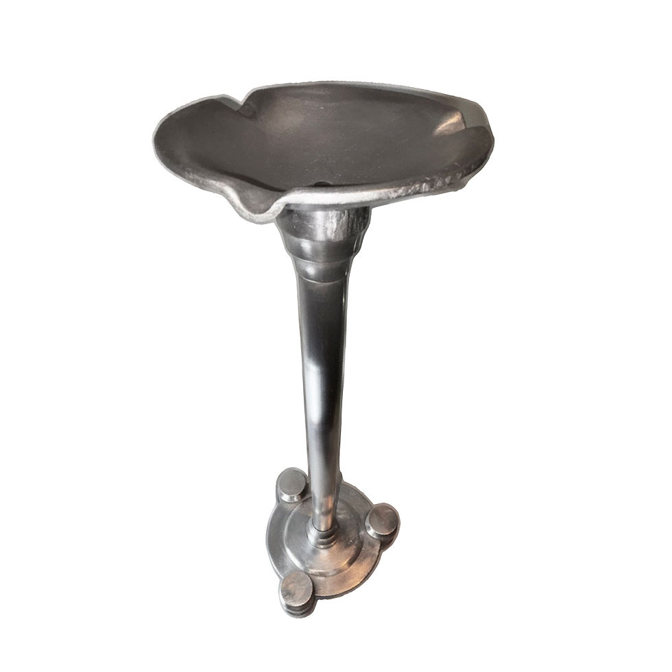 Thumbnail: 1930s Art Deco Metal Standing Ashtray.