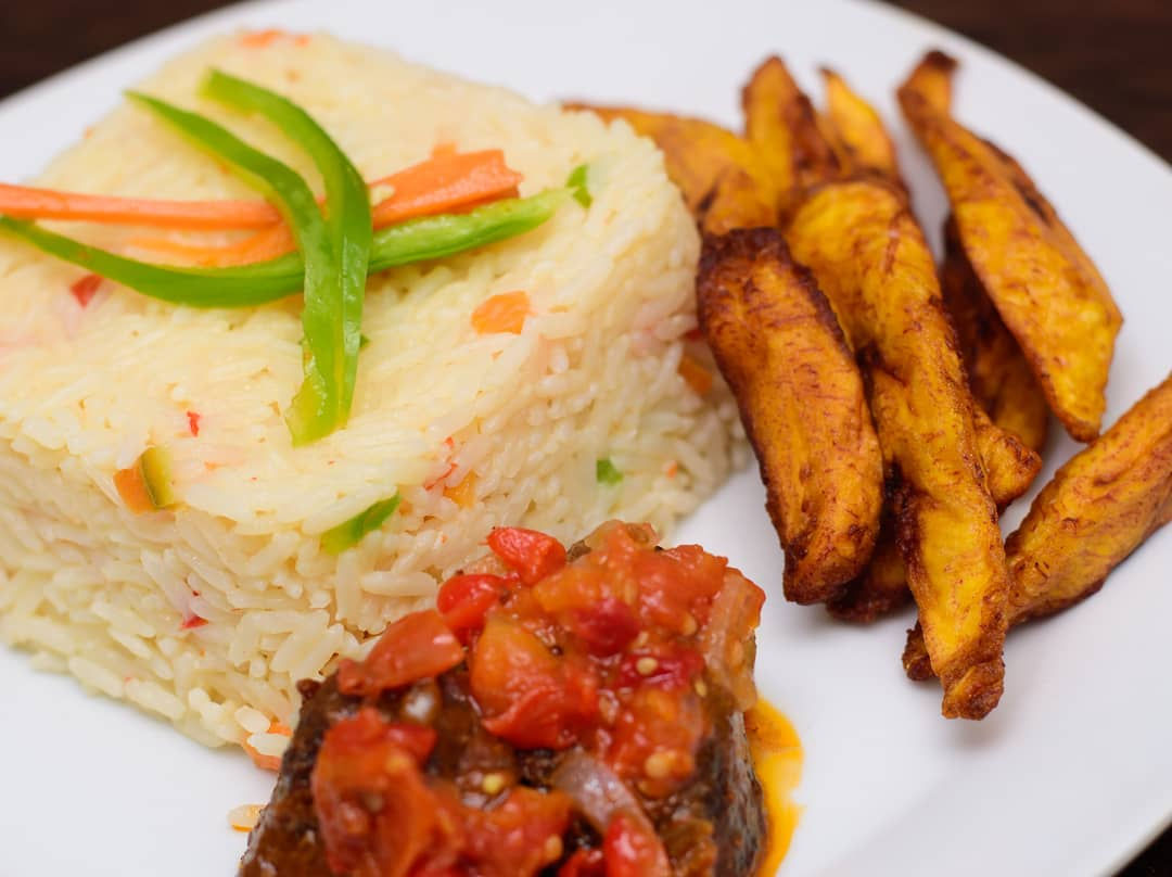 Rice and plantain