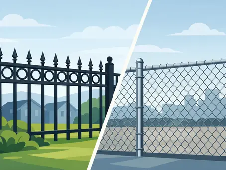Ornamental Iron vs Chain Link