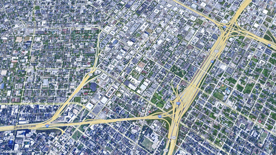 How to Access the I-69S / US 59 (Southwest Freeway) HOV Lane from Downtown Houston