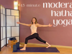 YouTube Yoga Class: 45 minute Moderate Hatha Yoga