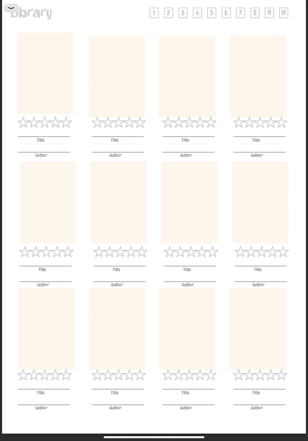 Thumbnail: Minimal Digital Book Journal