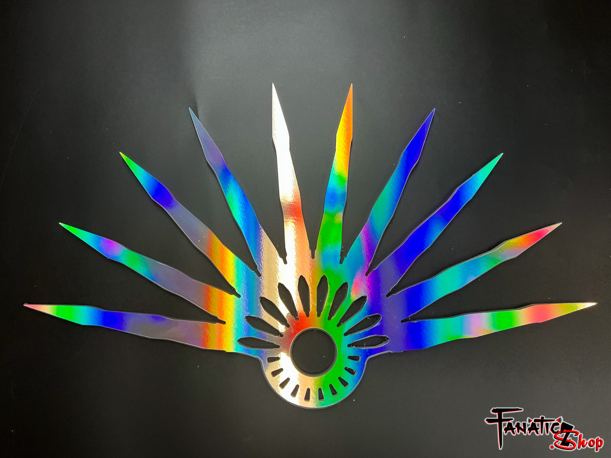 Kitara - Bladed Fan Hologram Performance Fan - 1.75" Tech Grip Flow Fans, Practi