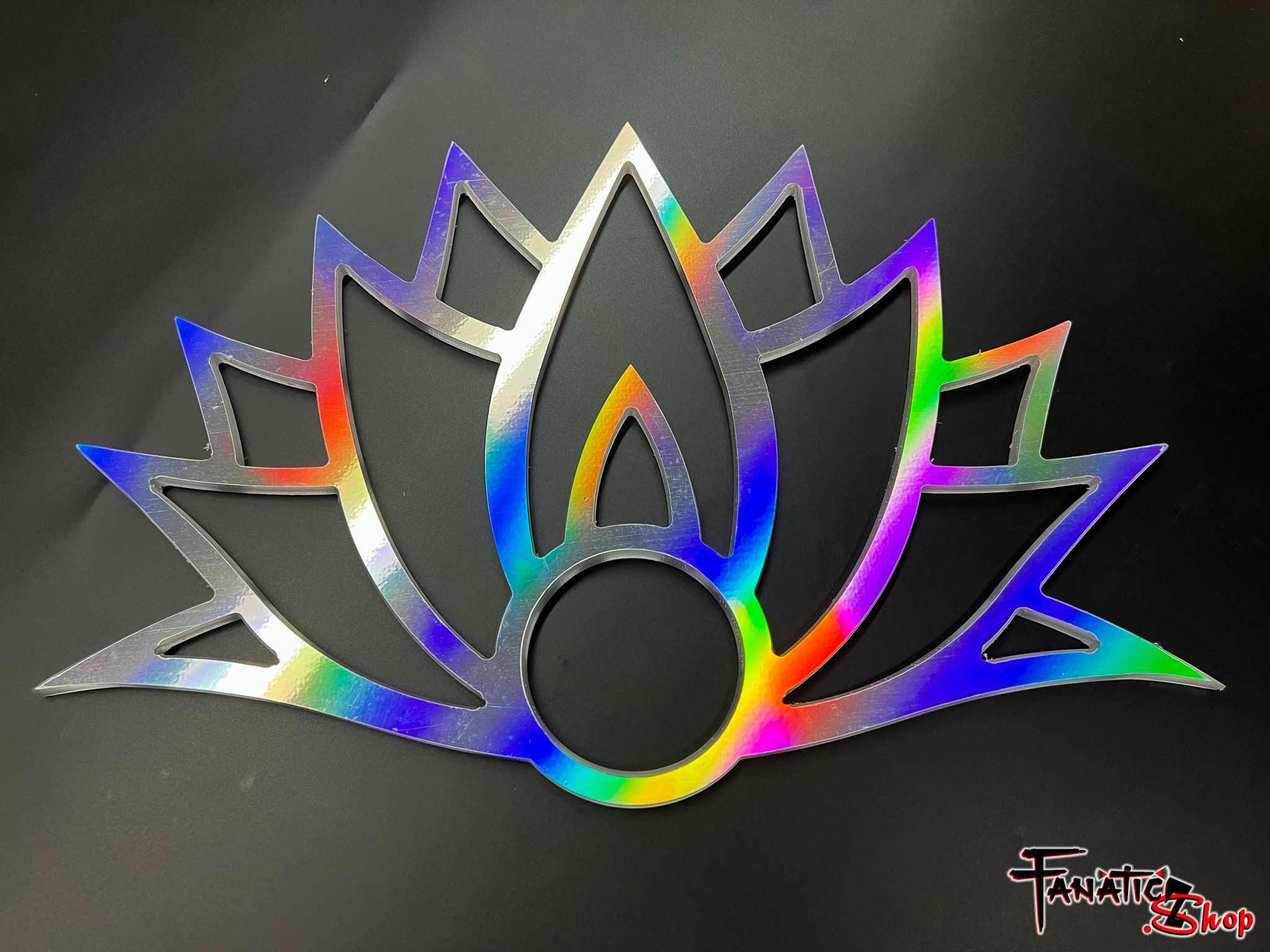 Owl Lotus - 3.25" Hologram Performance Fan - Russian Grip Custom Flow Fans, Day 