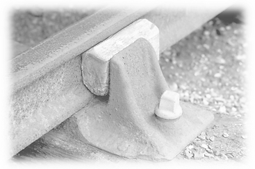 Wooden track key block from which these pens are made.