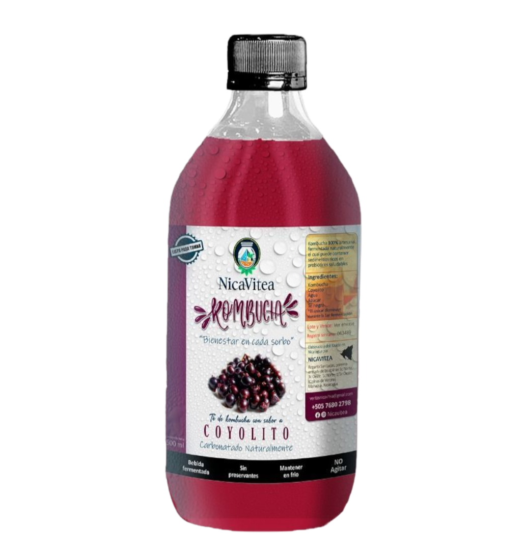NICAVITE kOMBUCHA SABOR COYOLITO 500ml.