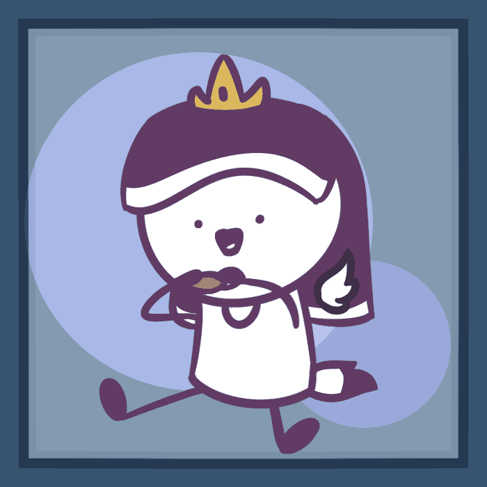 Duskstar eats a cookie gif animation