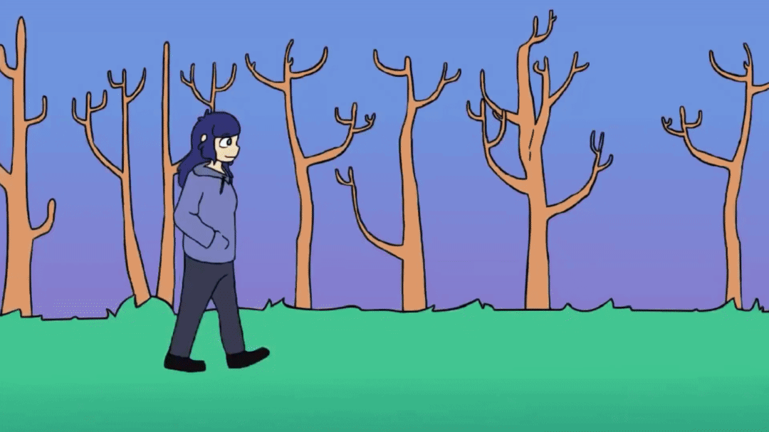 foundation walk scenery gif animation duskstar shine
