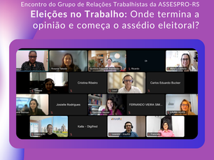 Grupo de Relações Trabalhistas da Assespro-RS debate os novos desafios trabalhistas na era da IA
