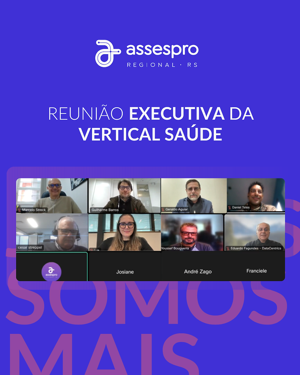 Vertical Saúde da Assespro-RS realiza Reunião Executiva de julho e define próximas iniciativas