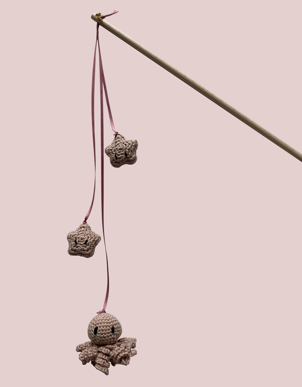 Katzenangel >Mrs. Octopus< - rosa