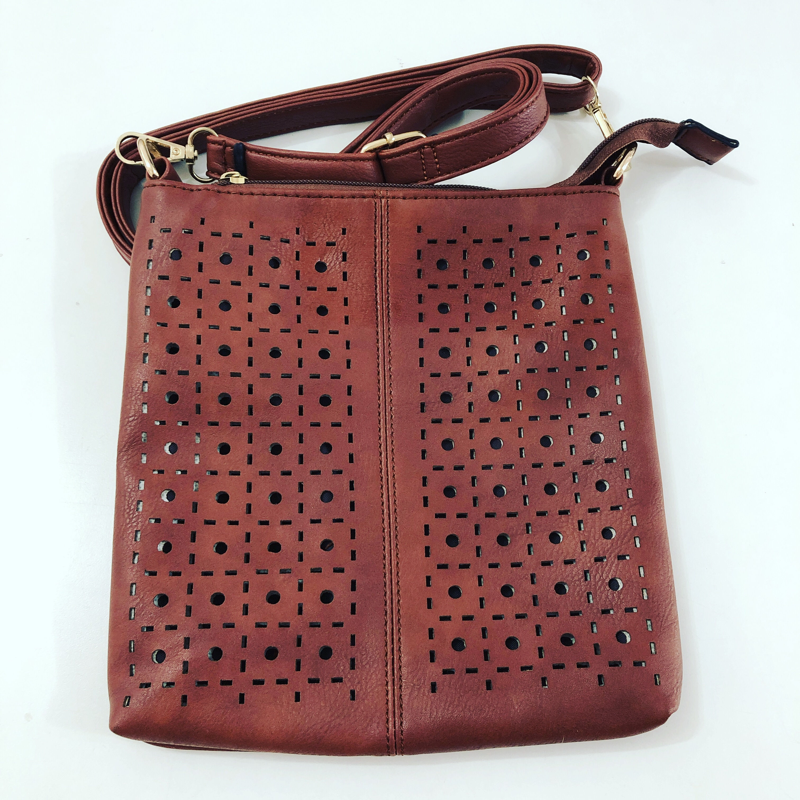 Bolsa transversal  marrom