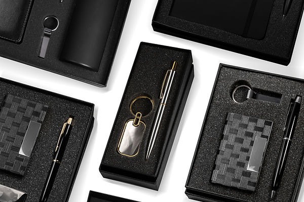 gift set products inside black box