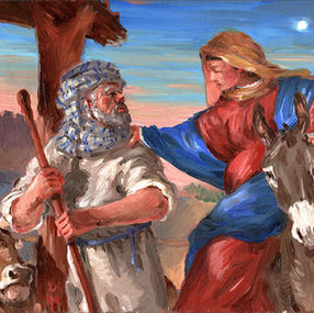 Nativity narrative painting