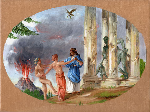 Three Graces Climbing to the Temple of Hercules