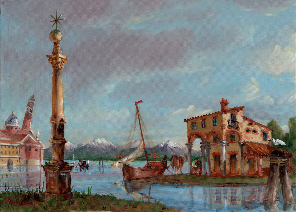 imaginary view of the Venetian lagoon