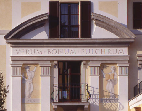 frescoed facade
