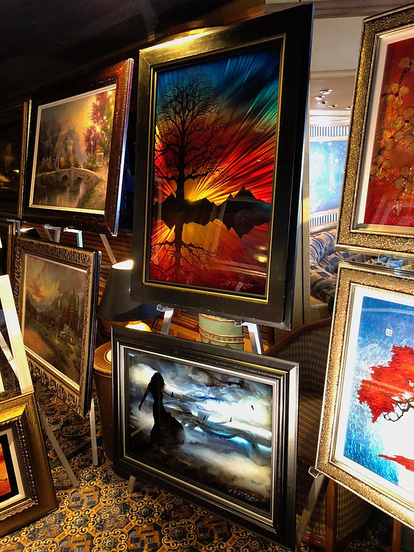 Prints being sold as "fine art" aboard a cruise ship