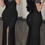 Thumbnail: Mermaid Scrunch Black Dress