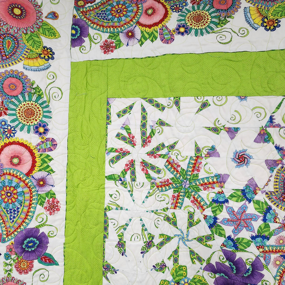 Thumbnail: Handmade Full/Double Bed Quilt