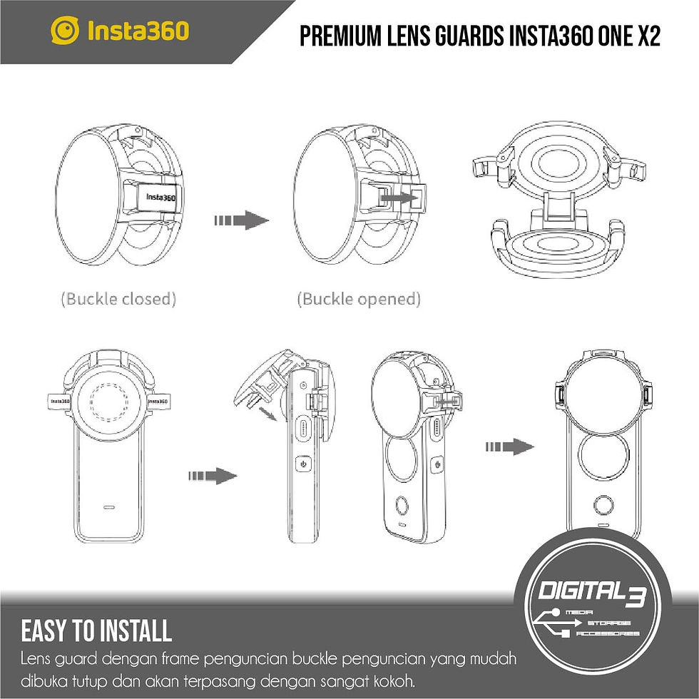 Thumbnail: Insta360 One X2 Premium Lens Guard Pelindung Lensa Original