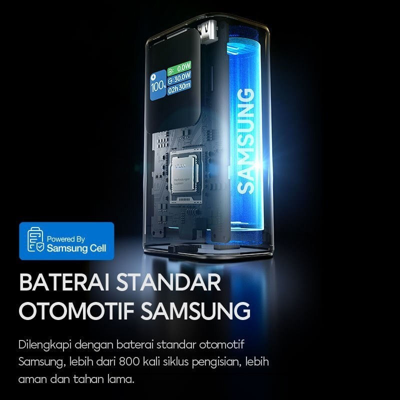 Thumbnail: VIVAN Powerbank VPB-T10 TFT Smart Display Screen 10.000mAh Fast Charging PPS 30W