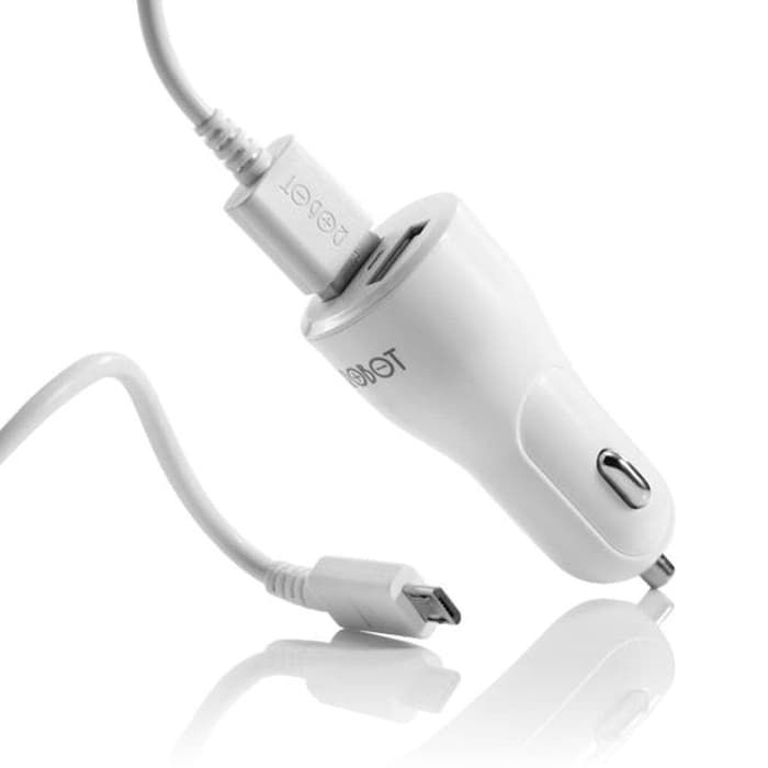 Robot RT-C05S 2.4A Dual USB Ports Car Charger Mobil 2 Slot