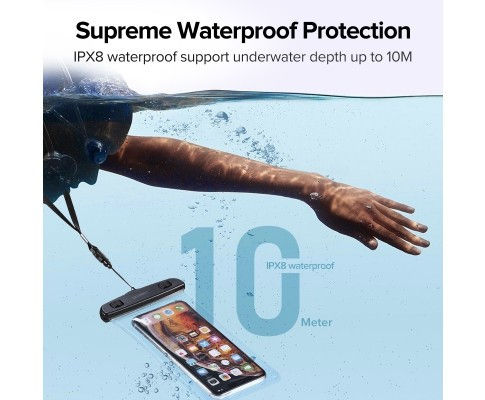Thumbnail: UGREEN Waterproof Case Pouch HP Phone Holder Bag Anti Air 6.7" IPX8