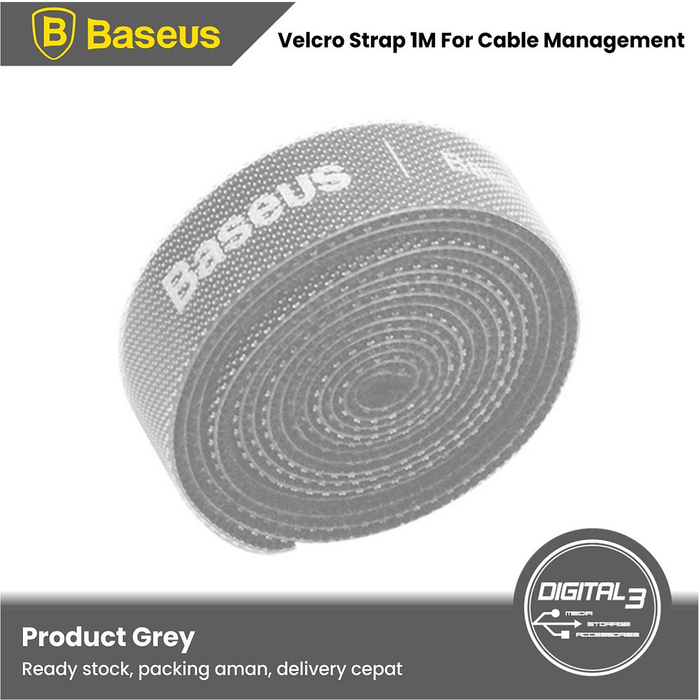 Thumbnail: Baseus Reusable Velcro Strap 100CM Pengikat Kabel Ties Cable Holder