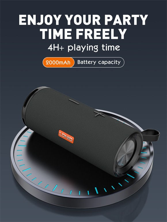Thumbnail: Speaker LDNIO BTS13 Wireless Bluetooth BASS LED Light TWS Call Stereo