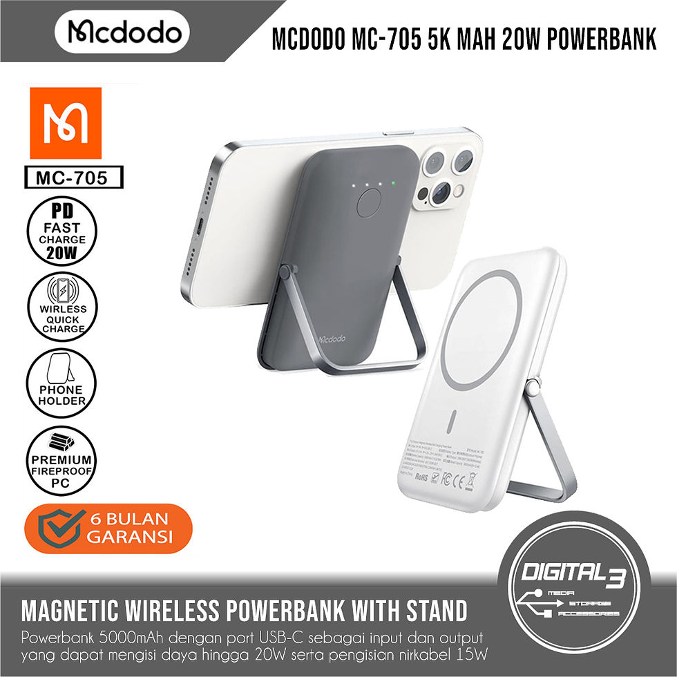 Power Bank Magsafe Wireless Stand 5000mAh Mcdodo MC-705 PD Fast Charge