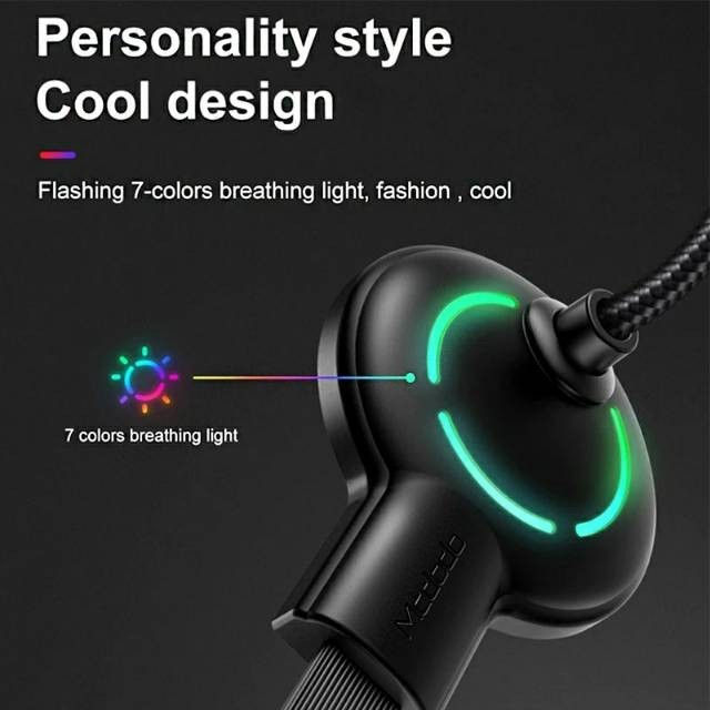 Thumbnail: Mcdodo CA-5951 Lightning Data Kabel Gaming Cable 90° LED Iphone 1.8M