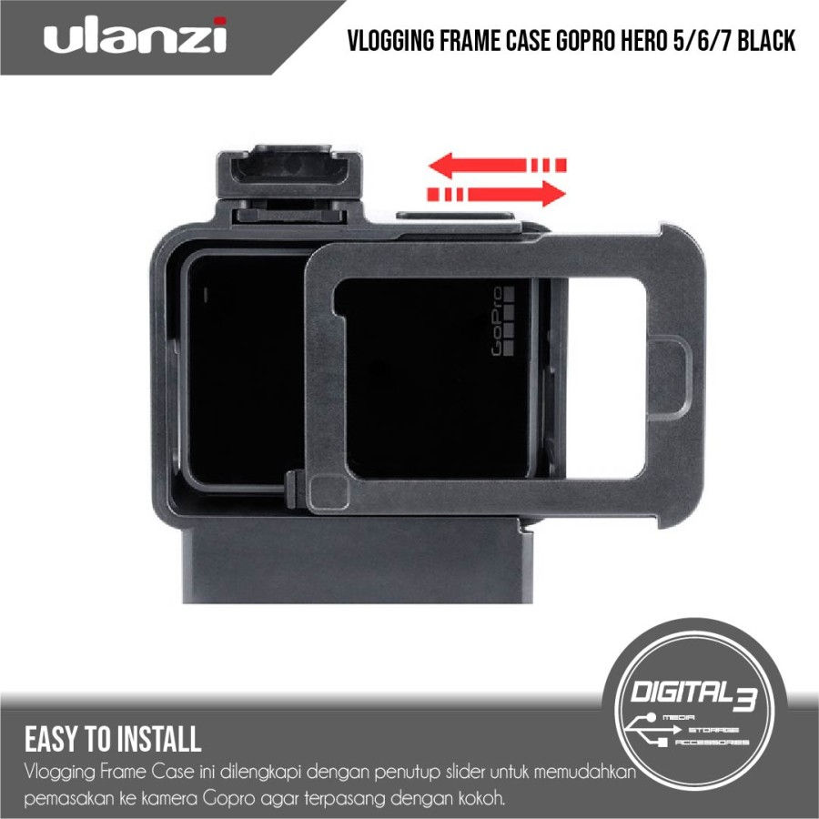 Thumbnail: ULANZI V2 Vlog Case GoPro Hero 5 / 6 / 7 Black Vlogging Casing Frame