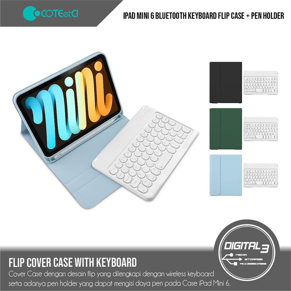 COTEetCI Bluetooth Keyboard Case Flip Diary + Pen Holder IPAD MINI 6