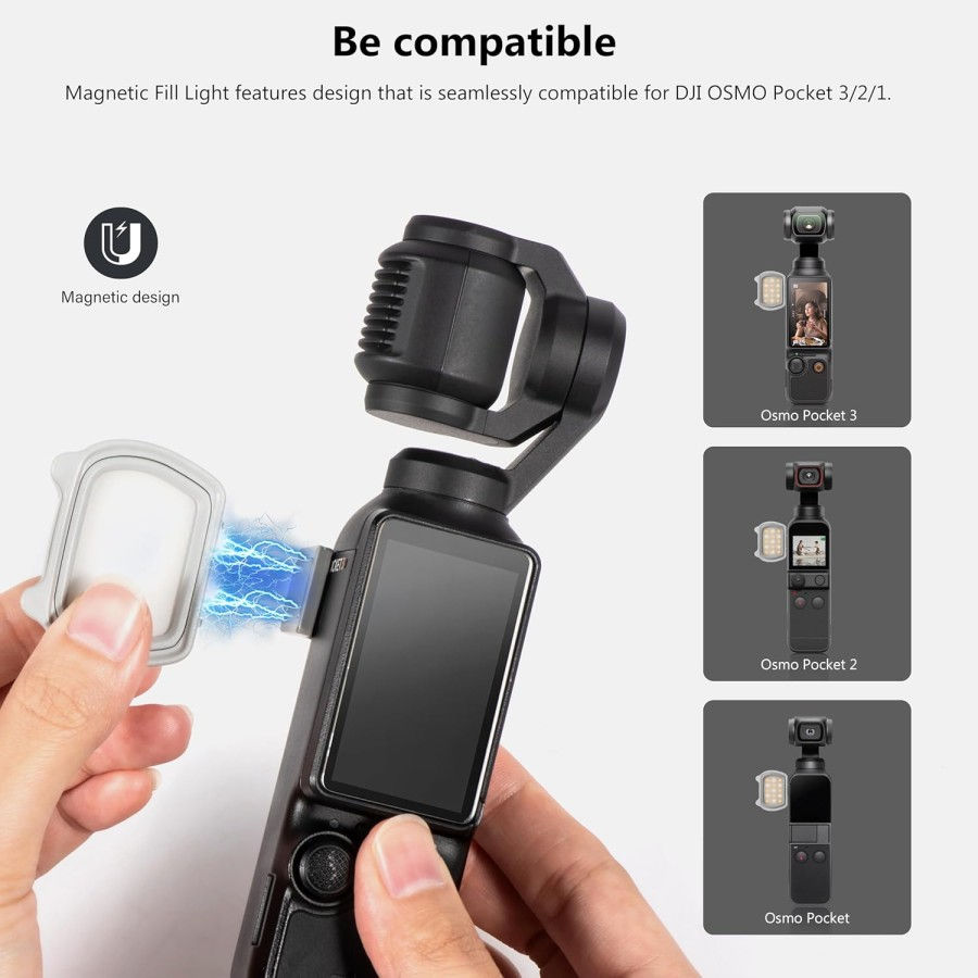 Thumbnail: STARTRC Magnetic Fill Light Universal DJI Pocket Series for Osmo Pocket 1