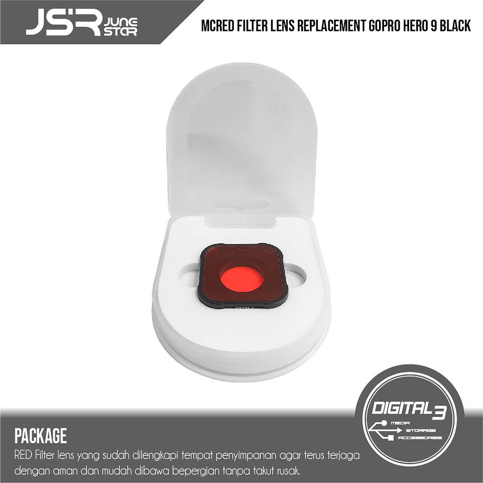 Thumbnail: JuneStar Red Dive Filter Lens Replacement Lensa Untuk GoPro Hero 9