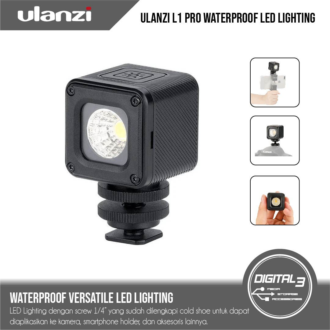 Ulanzi L1 Pro Waterproof Mini LED 5500K Video Light Cube GoPro Osmo