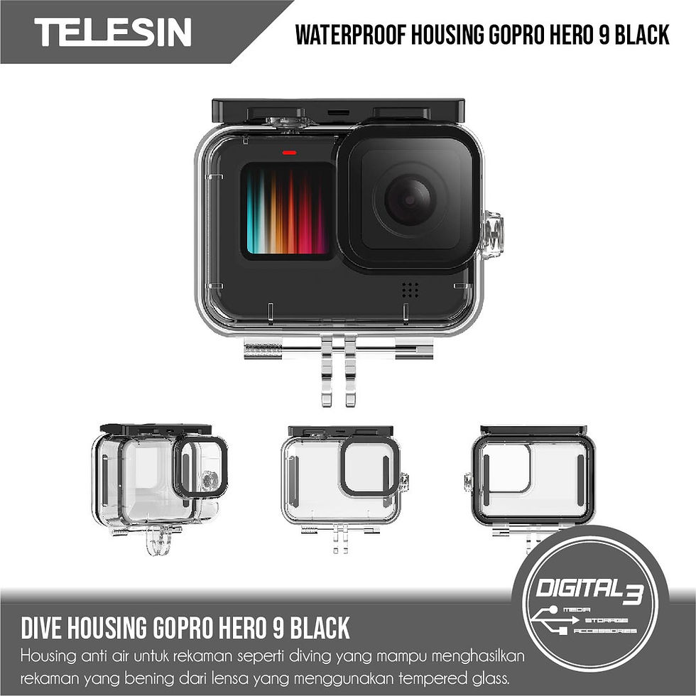 Telesin GoPro Hero 9 10 11 Black Underwater Dive Case Housing 45M Waterproof