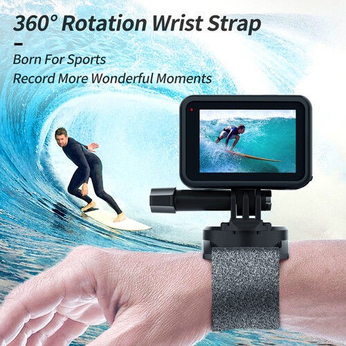 Thumbnail: Telesin Mounting 360° Rotating Hand Wrist Strap Gelang Gopro Insta360
