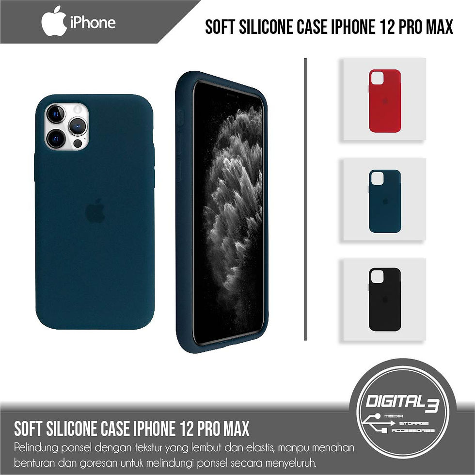 Premium Silicone Case iPhone 12 PRO MAX Full Body Casing Soft Silikon