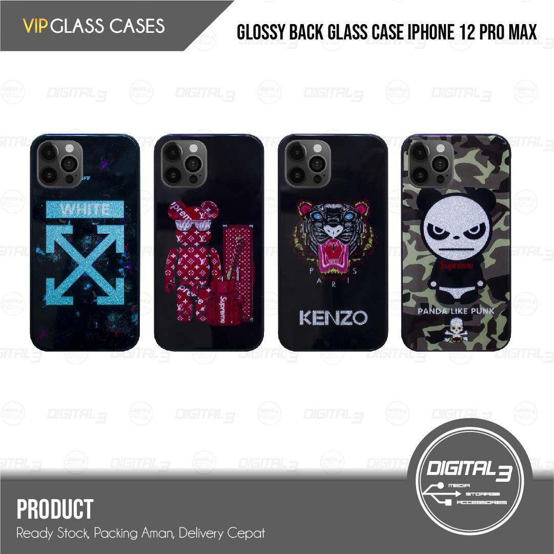 VIP Case Back Glass Designer iPhone 12 Pro Max Iphone12 ProMax Casing