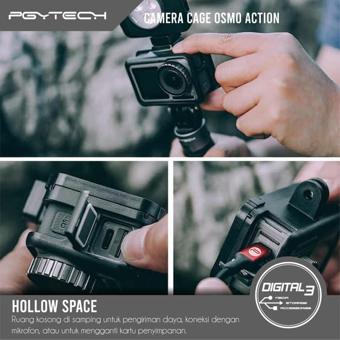 Thumbnail: PGYTECH Osmo Action Camera Cage Frame Protective Bumper Case