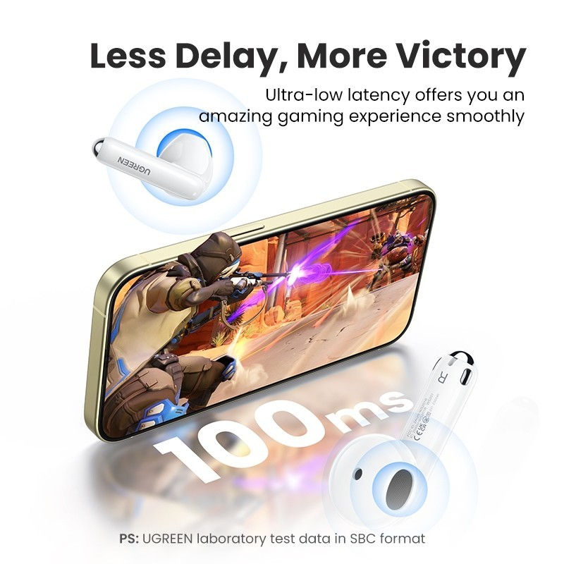 Thumbnail: Ugreen TWS HiTune H5 True Wireless Earbuds IPX5 Earphone Headset Bluetooth Gamin