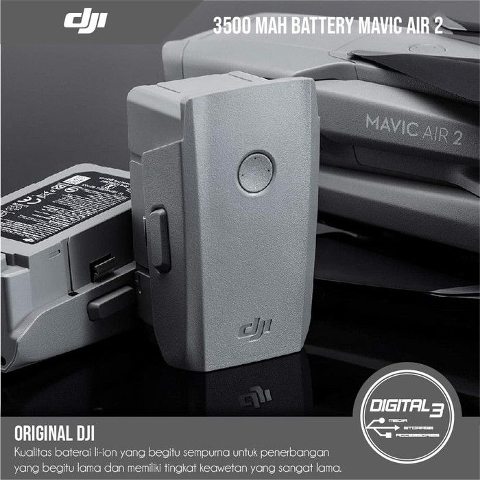 Thumbnail: DJI Mavic Air 2 Intelligent Flight Battery Original Baterai 3500mAh